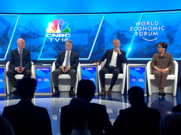 Laura at WEF 2022 discussion panel
